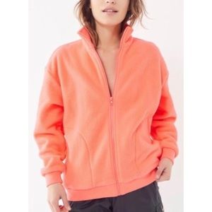 Urban Outfitters Neon Pink Fleece Pullover